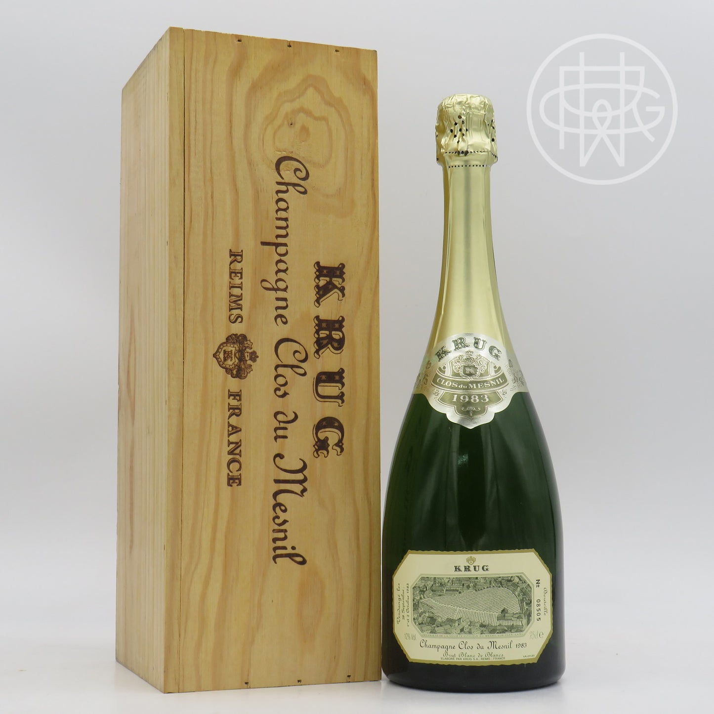 Krug clos de Mesnil 1983 750mL [w/ Original Wood Case]