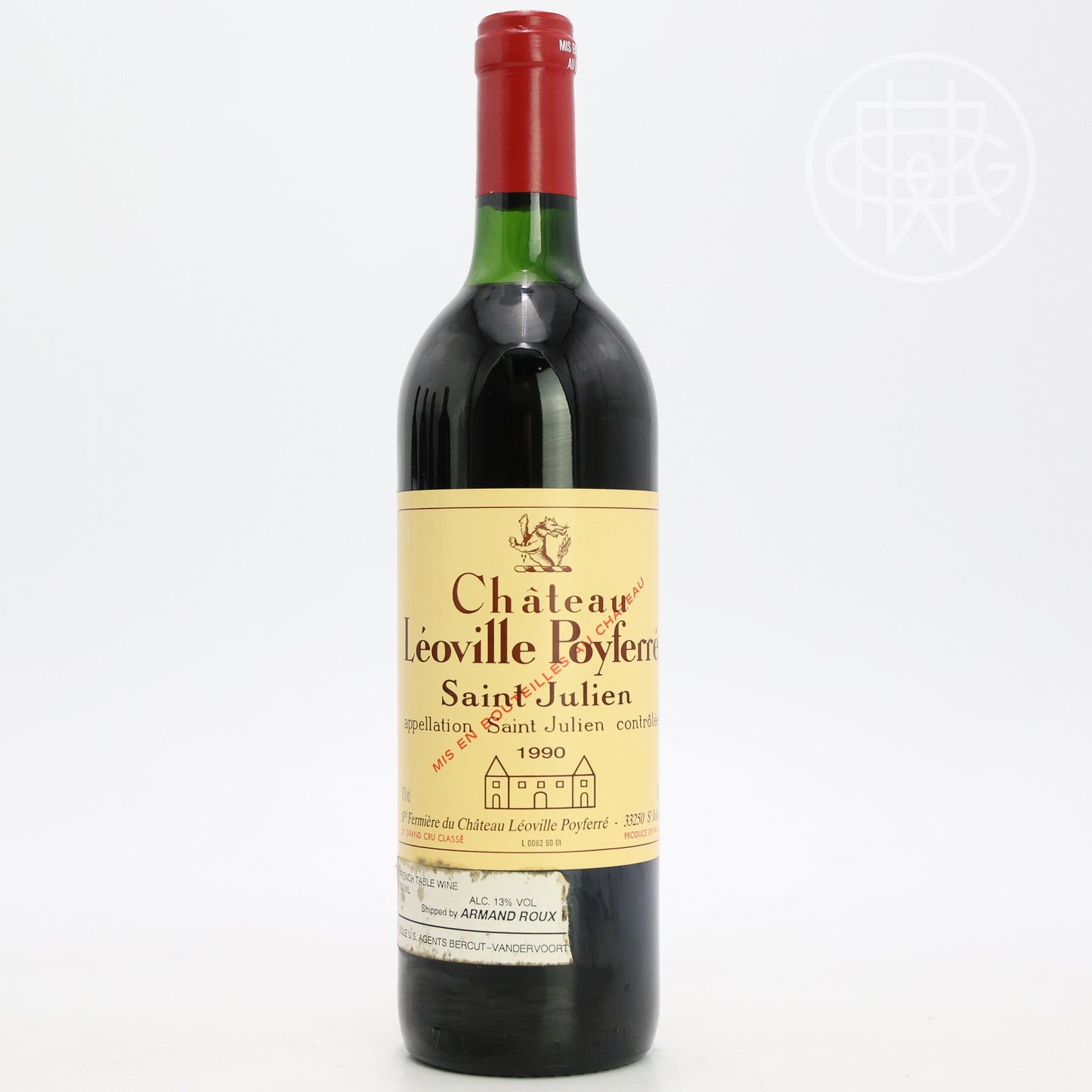 Leoville Poyferre 1990 750mL (Slightly Soiled Label)