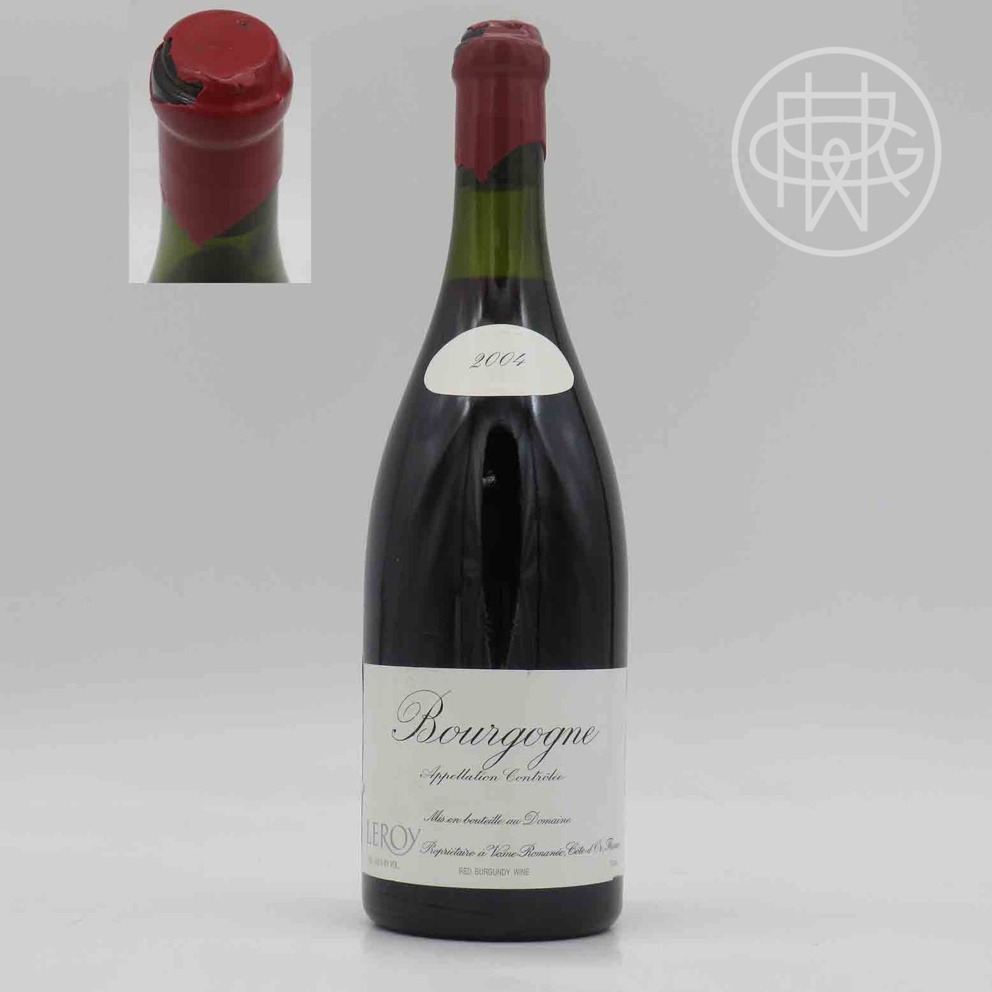 Leroy Bourgogne Rouge 2004 750mL [Chipped Capsule]