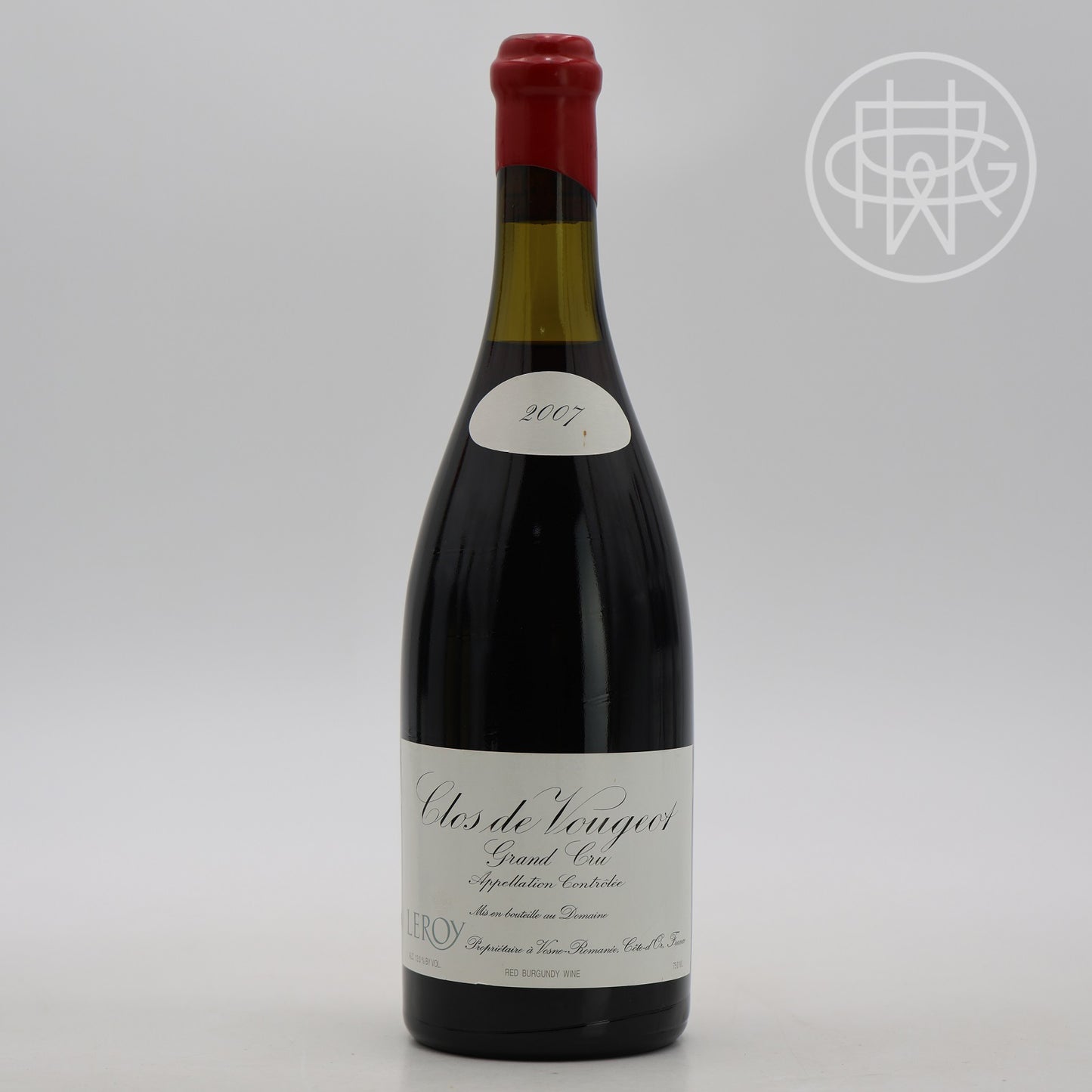 Leroy Clos Vougeot 2007 750mL (3.5cm Fill)