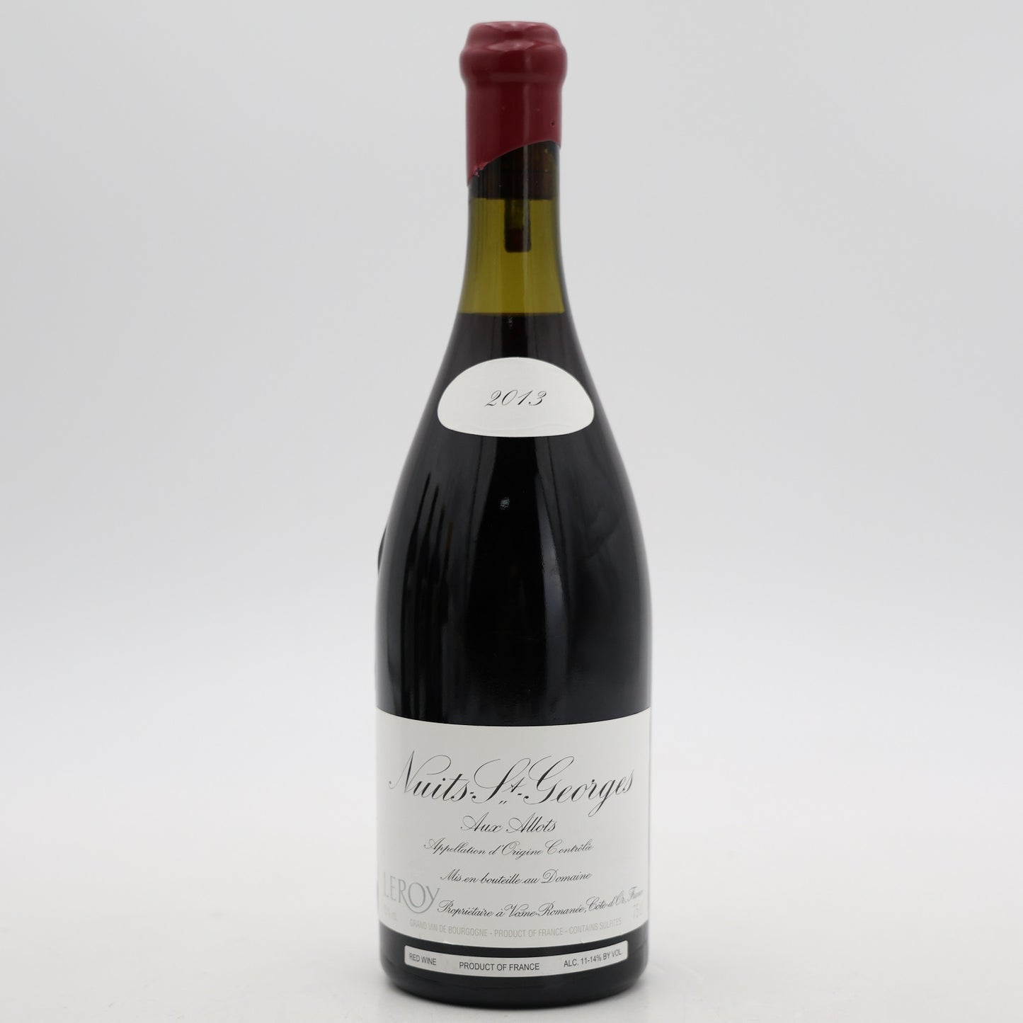 Leroy Nuits Saint Georges Aux Allots 2013 750mL (3.5cm Fill)