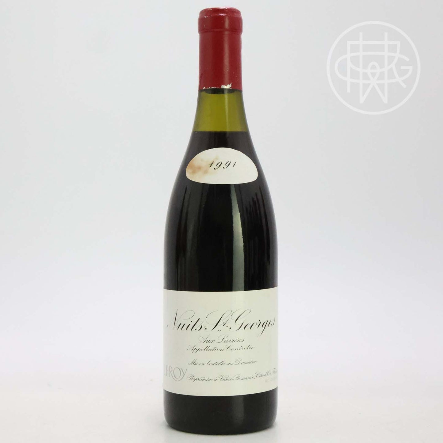 Leroy Nuits St. Georges Lavieres 1991 750mL (Stained Vintage Tag)