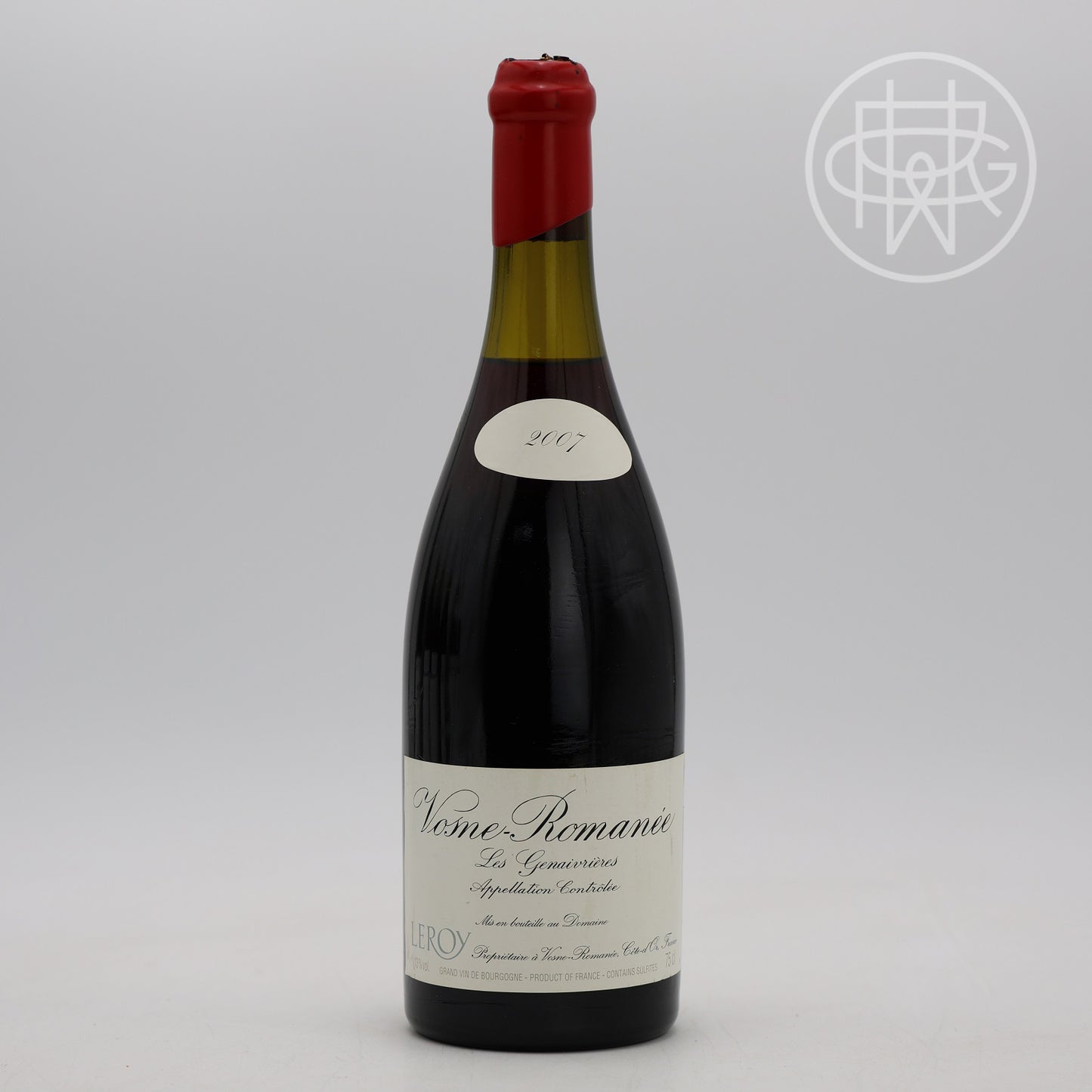 Leroy Vosne Romanee Genaivrieres 2007 750mL (3cm Fill)