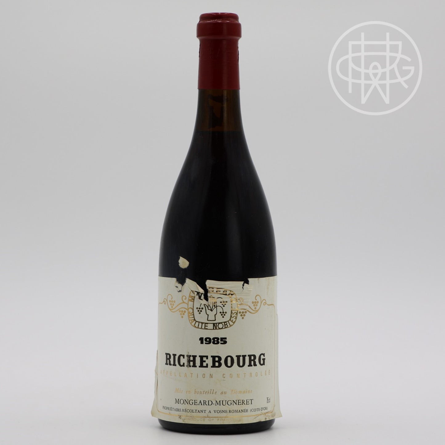 Mongeard Mugneret Richebourg 1985 750mL [Slightly Torn Label]
