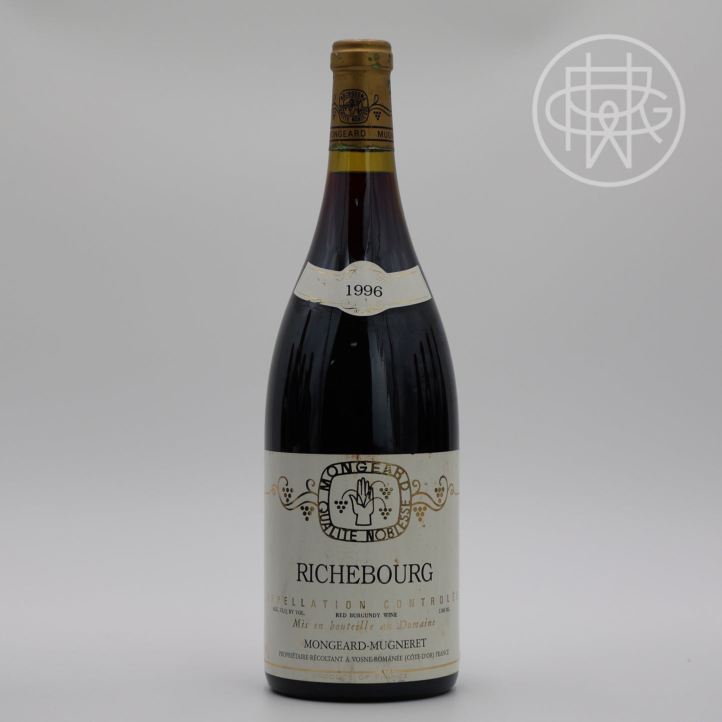 Mongeard Mugneret Richebourg 1996 1.5L (Slightly Soiled Label)