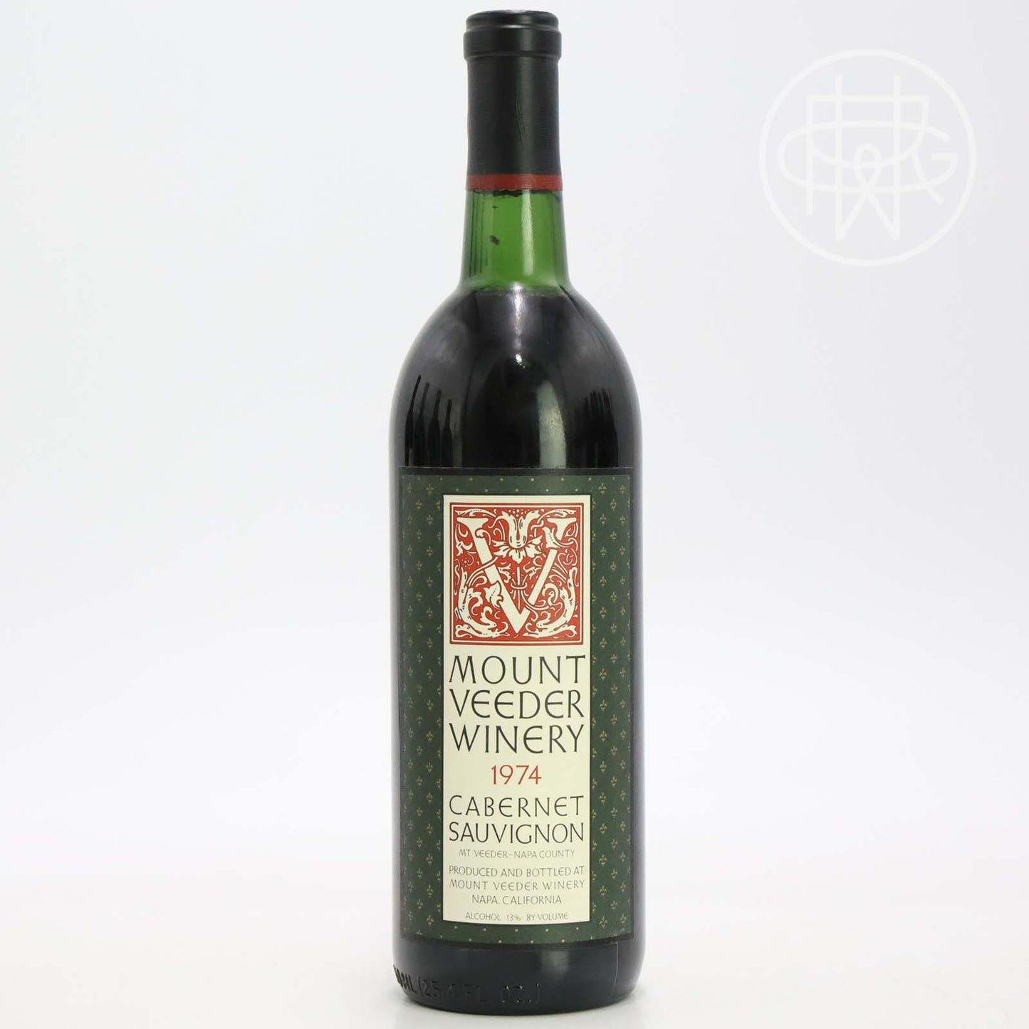 Mount Veeder Cabernet Sauvignon 1974 750mL [Top Shoulder]