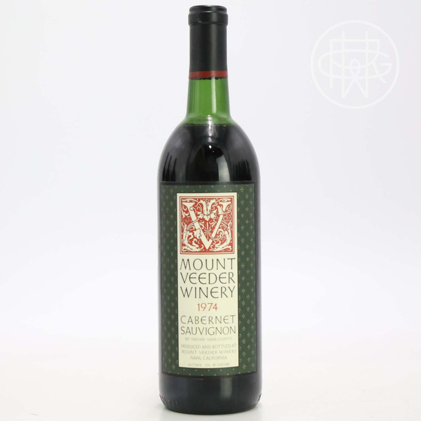 Mount Veeder Cabernet Sauvignon 1974 750mL [Upper Shoulder]