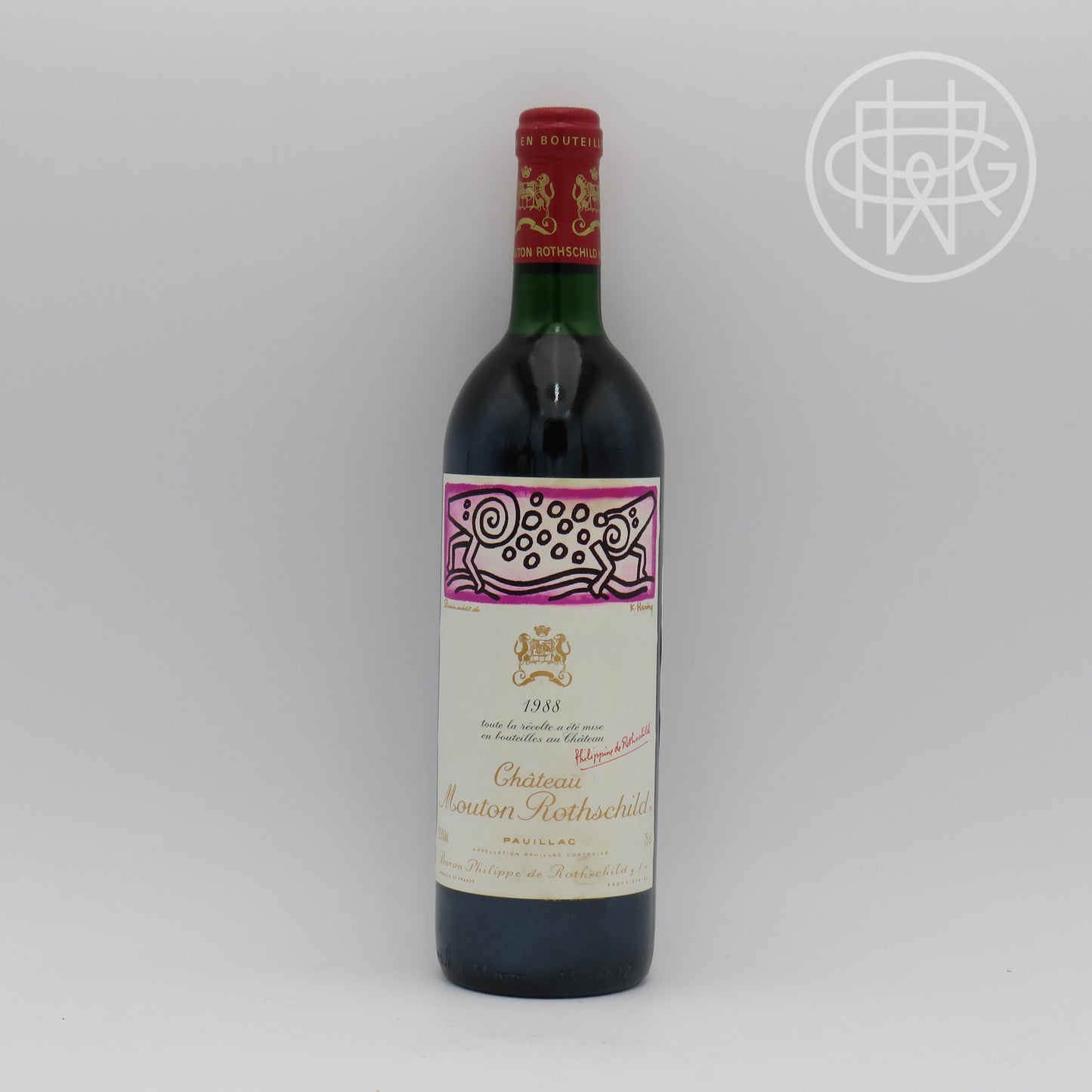 Mouton 1988 750mL (Top Shoulder, Slighlty Soiled Label)