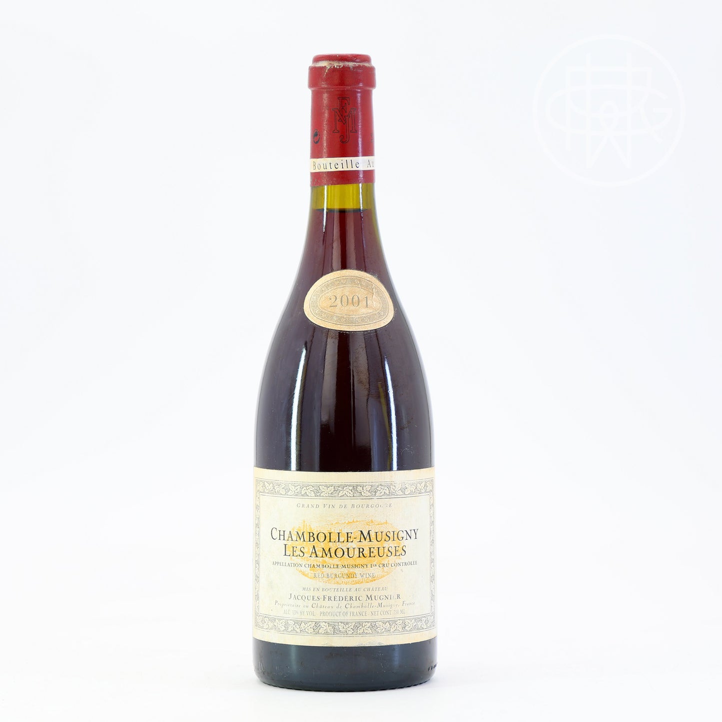 Mugnier Chambolle Musigny Les Amoureuses 2001 750mL (Soiled Label)