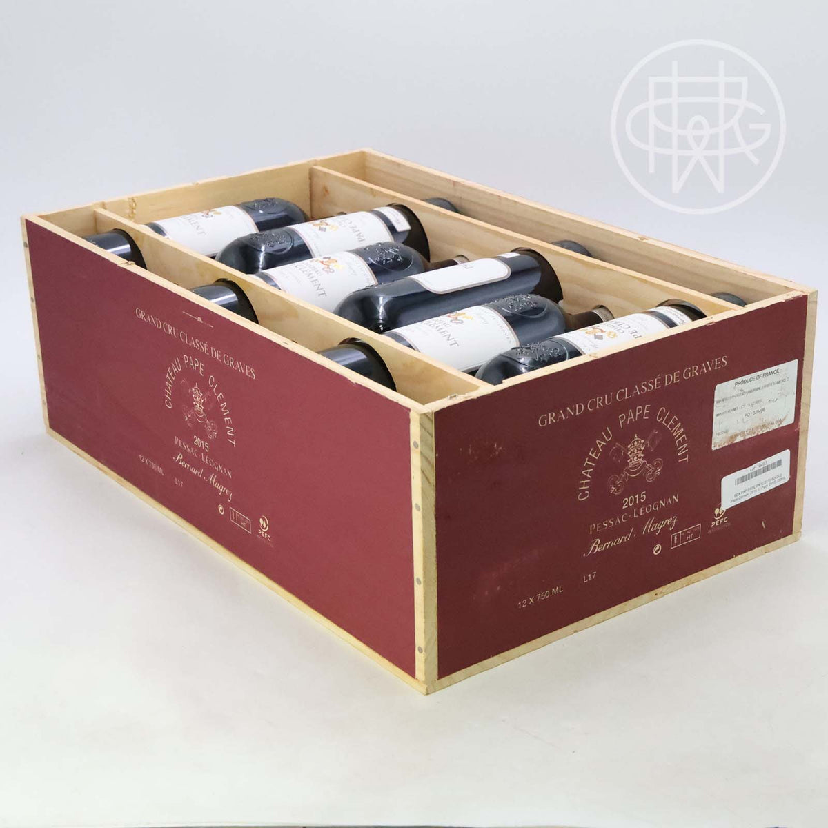 Pape Clement 2015 12-Pack OWC 750mL