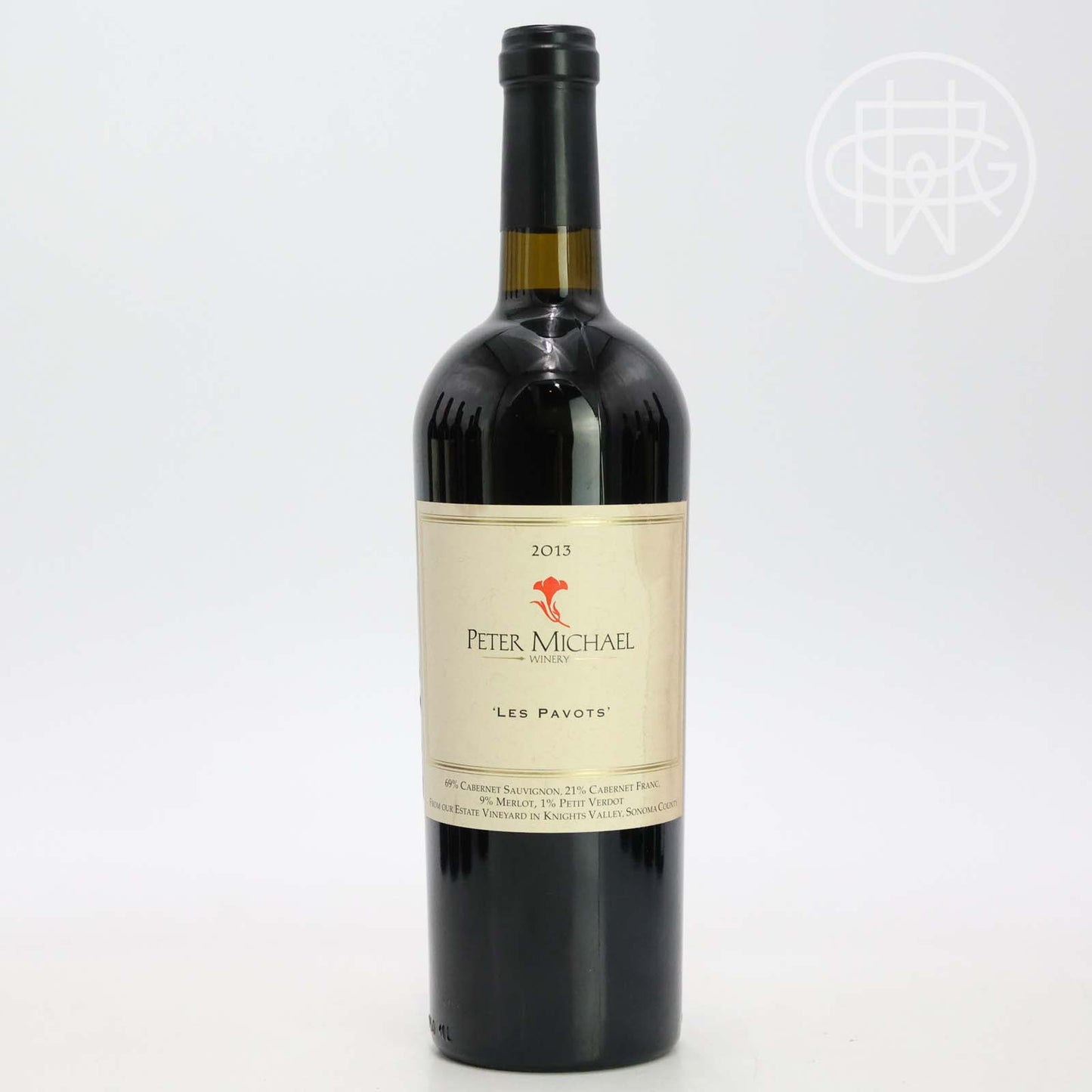 Peter Michael Les Pavots 2013 750mL (Soiled Label)