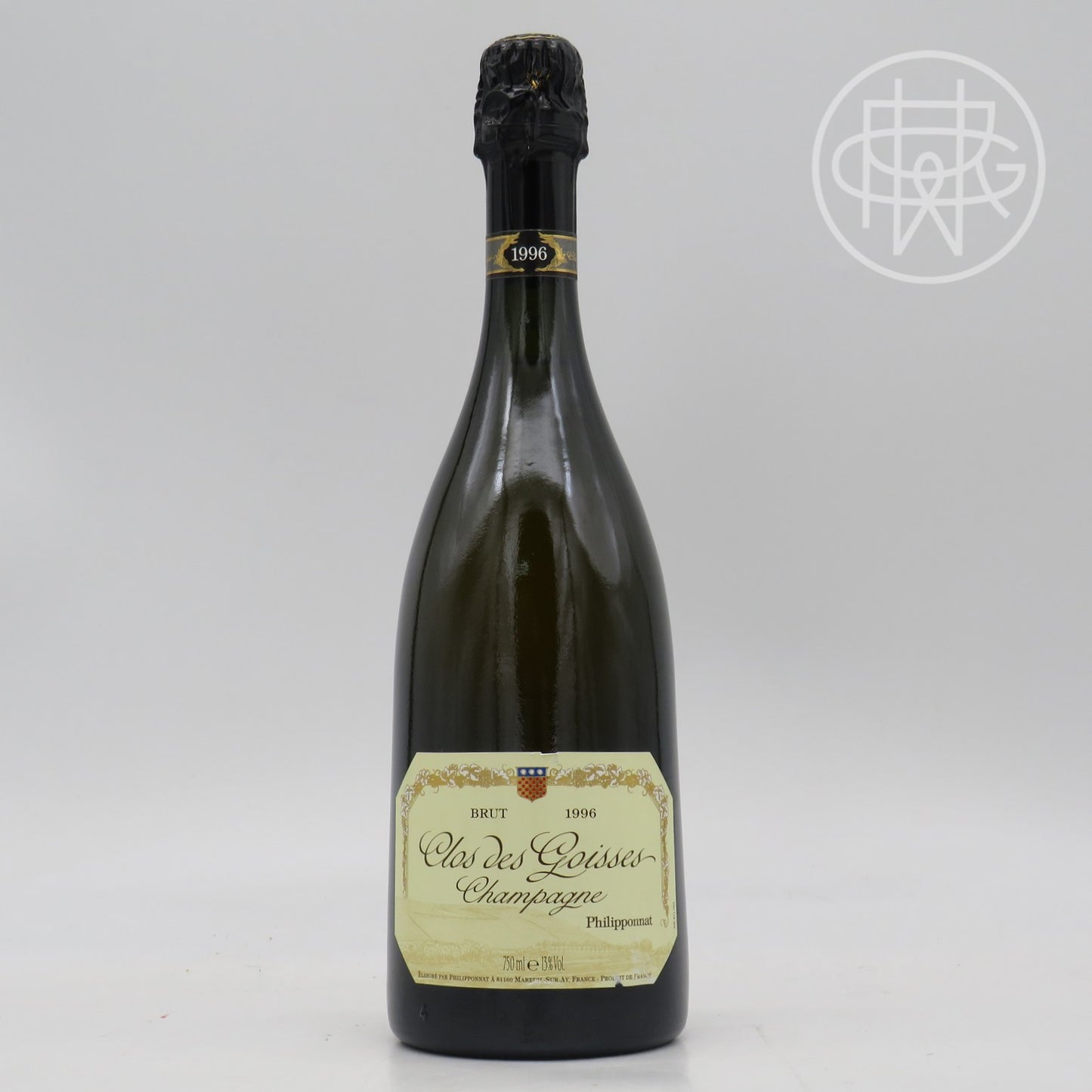 Philipponnat Clos de Goisses Brut 1996 750mL (Slightly Soiled Label)