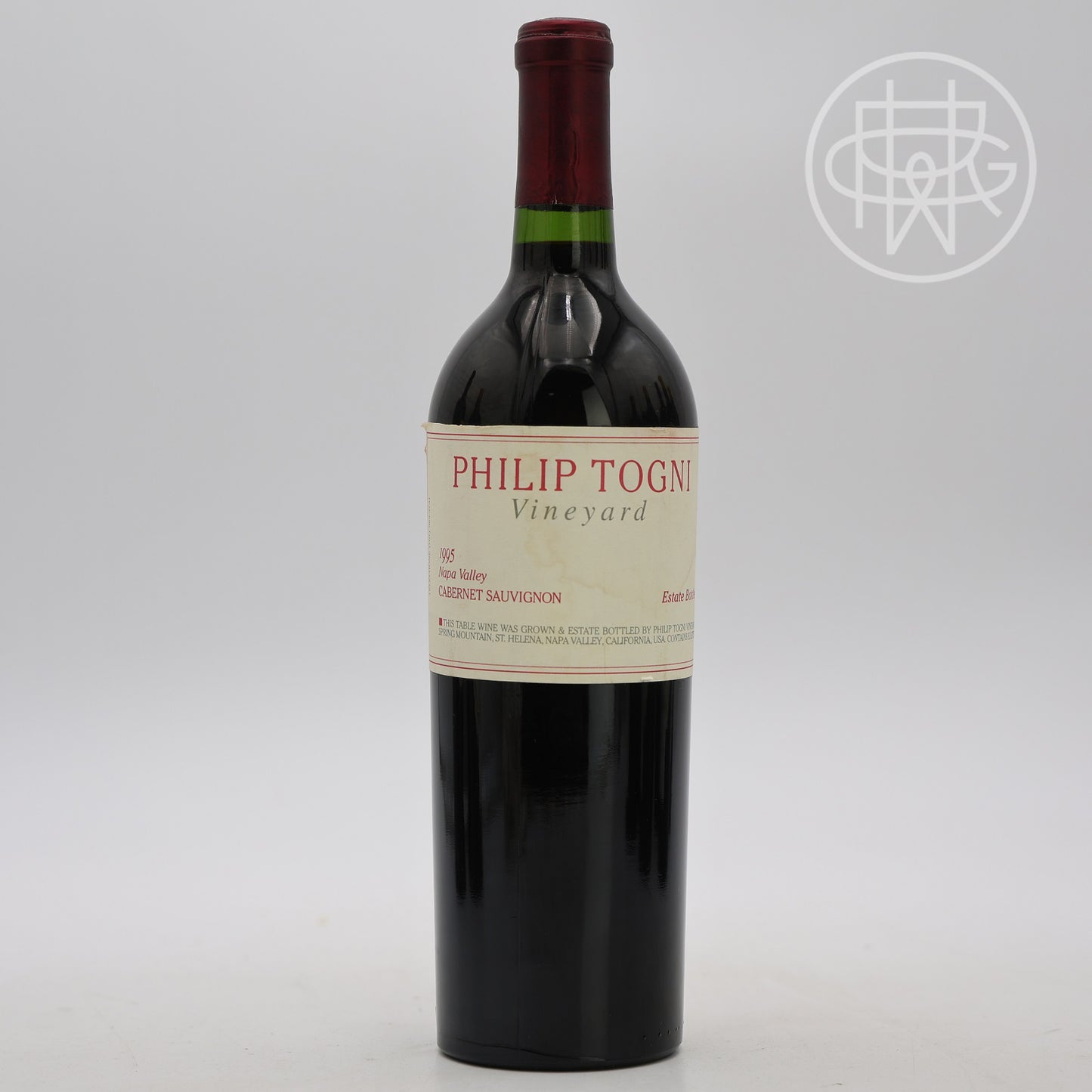 Phillip Togni Cabernet Sauvignon 1995 750mL (Slightly Soiled Label)