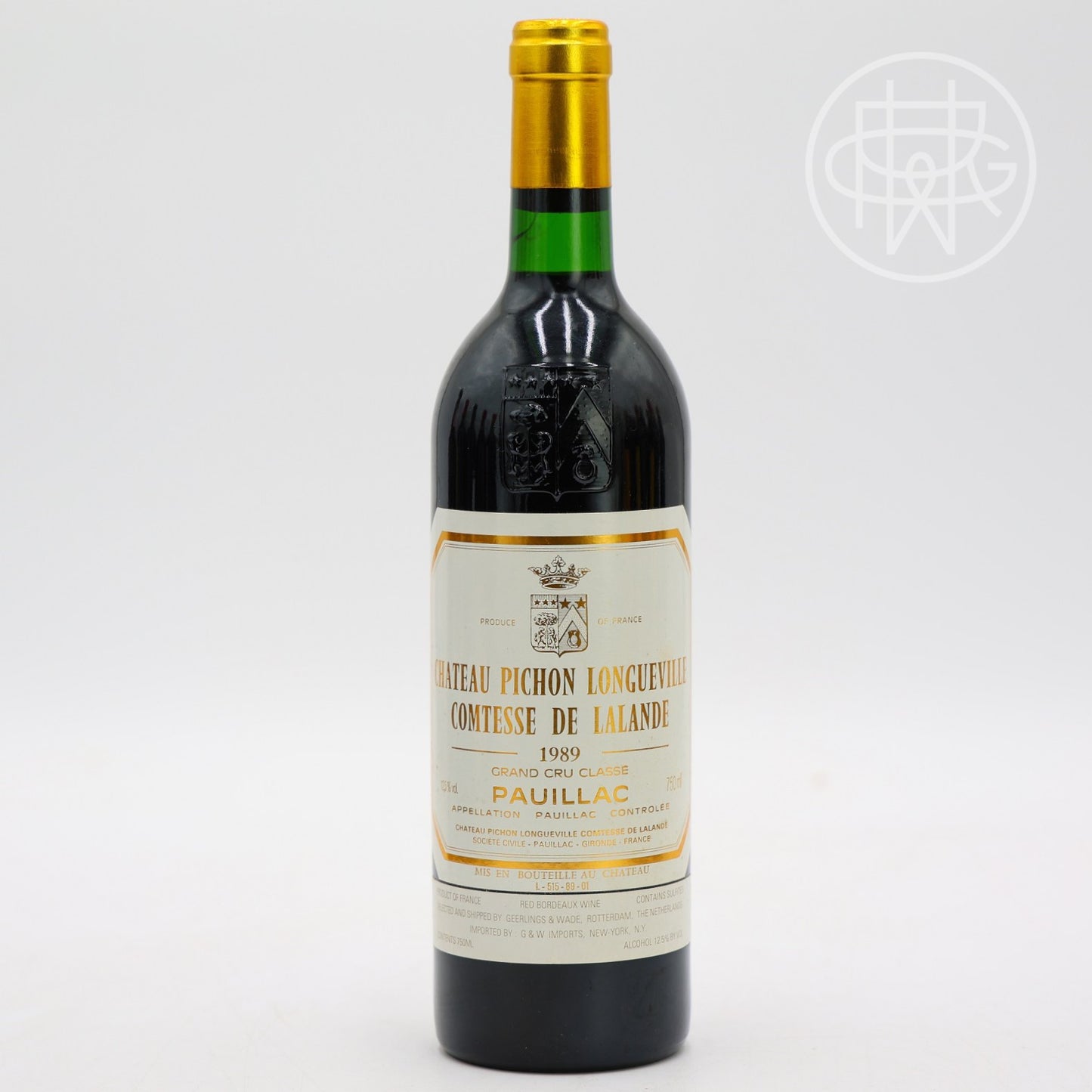 Pichon Lalande 1989 750mL (Slightly Soiled Label)