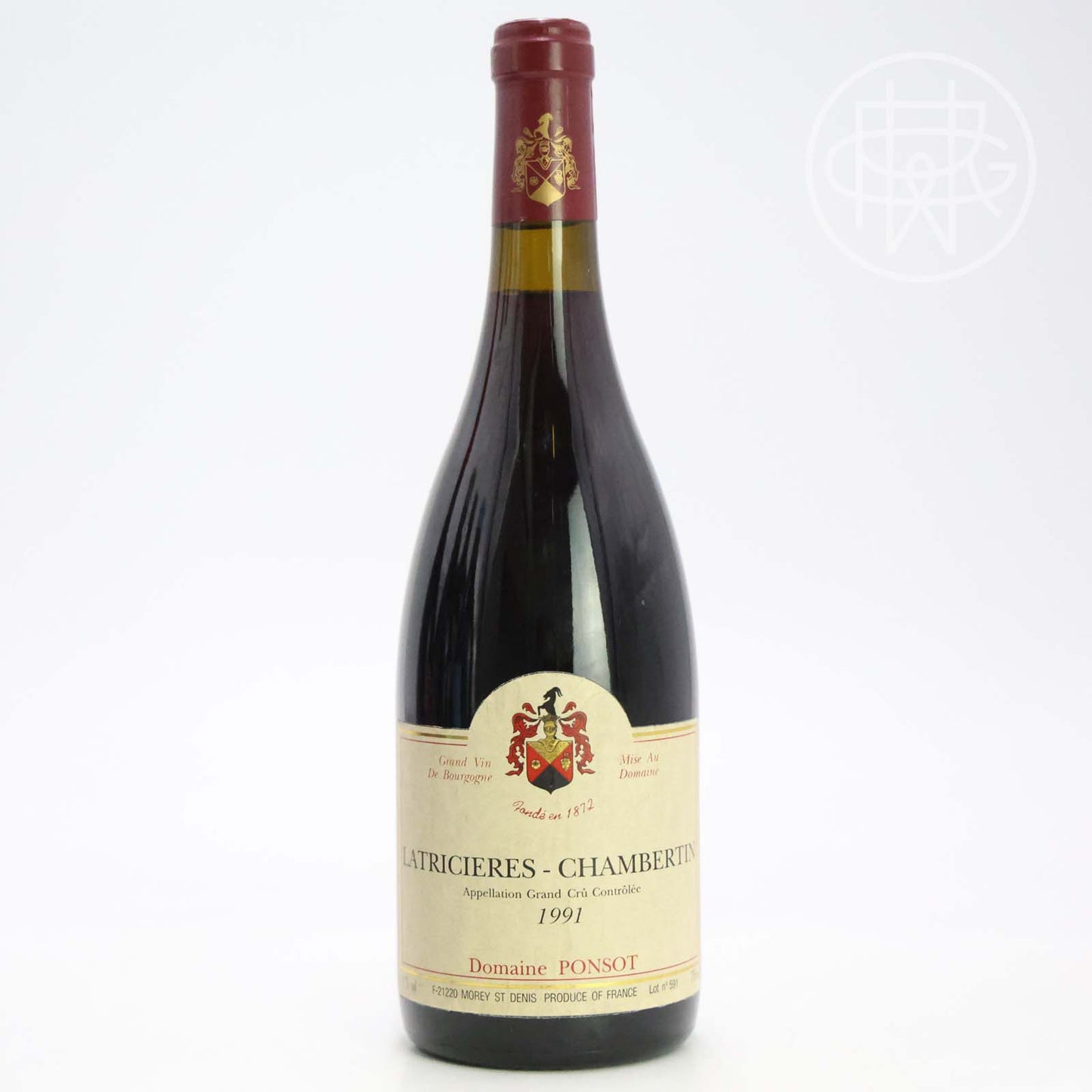 Ponsot Latricieres Chambertin 1991 750mL (Slightly Soiled Label)