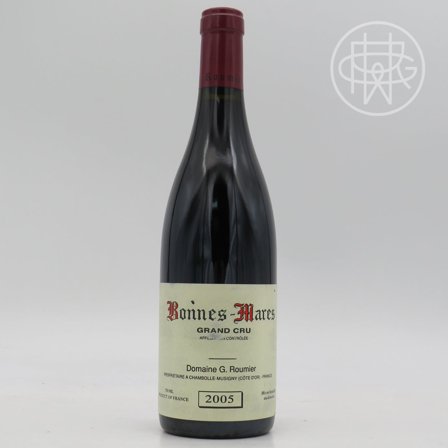 Roumier Bonnes Mares 2005 750mL (Nicked Label)