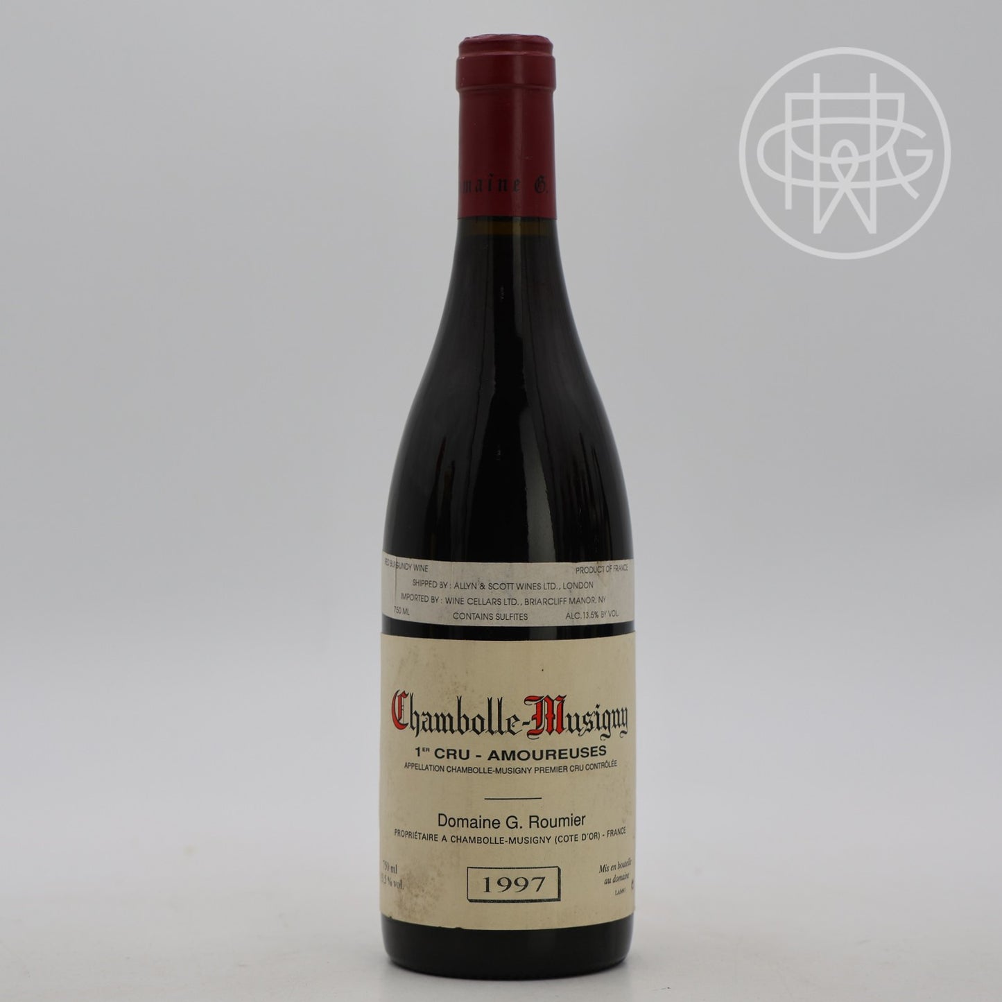 Roumier Les Amoureuses 1997 750mL (Slightly Soiled Label)