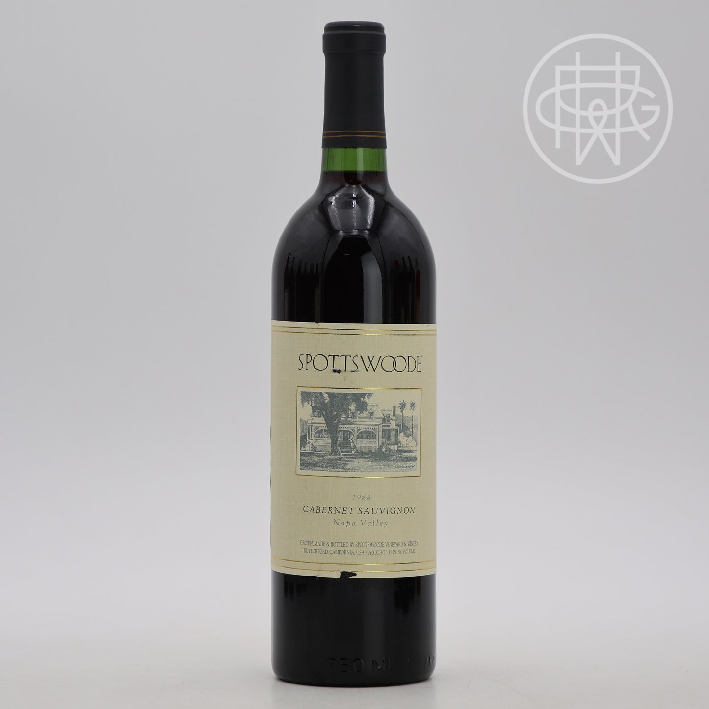 Spottswoode Cabernet Sauvignon 1988 750mL [Nicked Label]