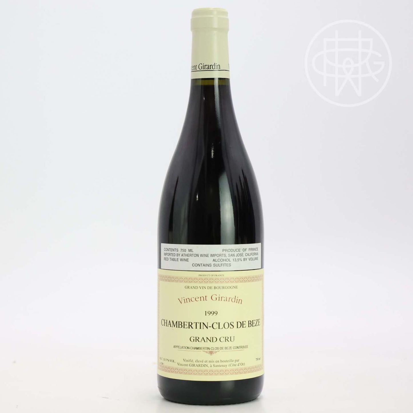 Vincent Girardin Chambertin Clos de Beze 1999 750mL