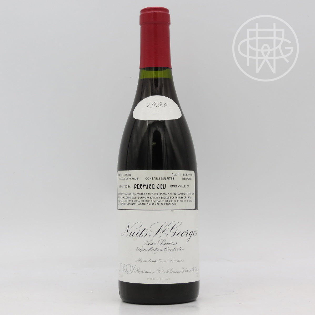Leroy Nuits St. Georges Lavieres 1999 750mL (Slightly Soiled Label)