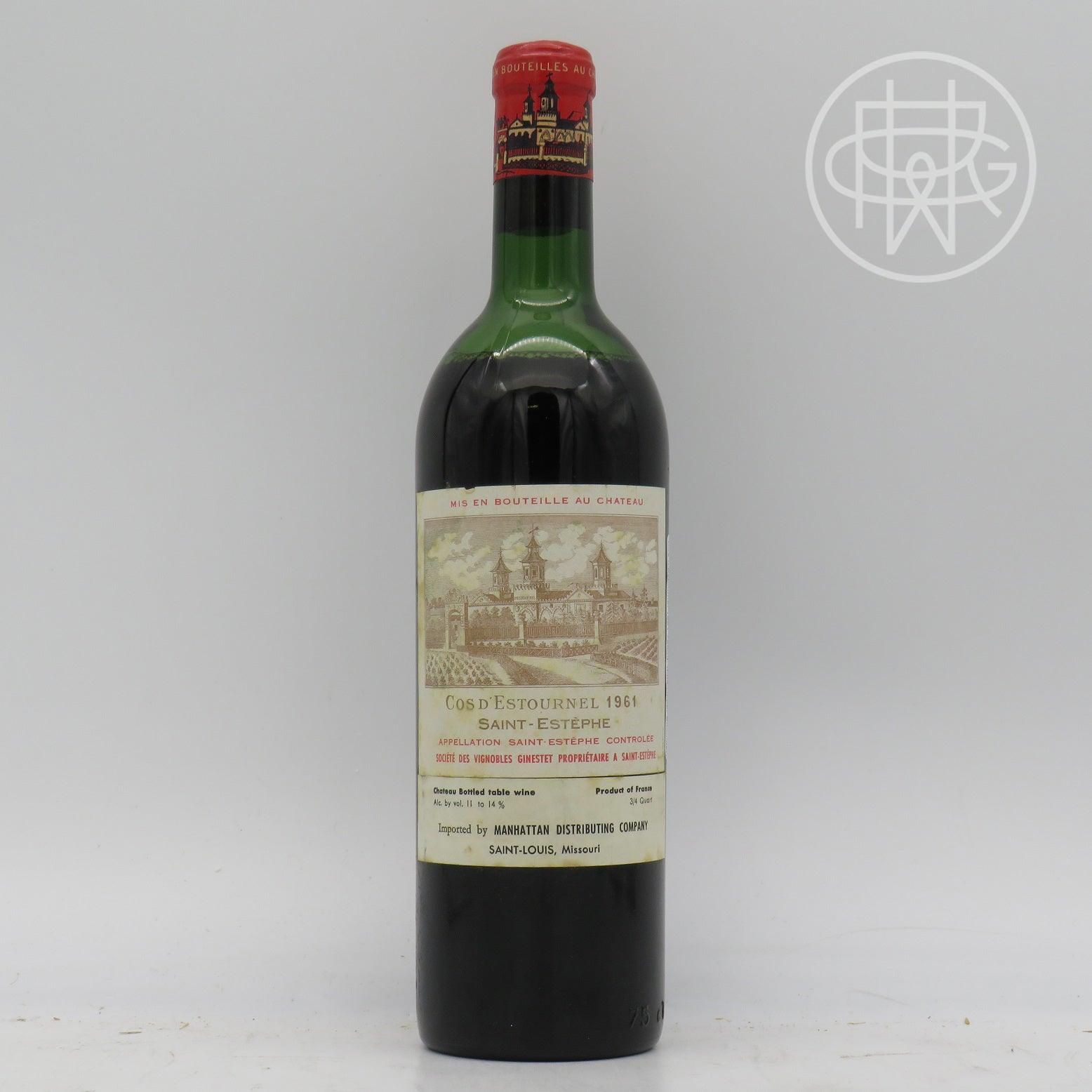 Cos d'Estournel 1961 750mL (Mid/Upper Shoulder) - GRW Wine Collection