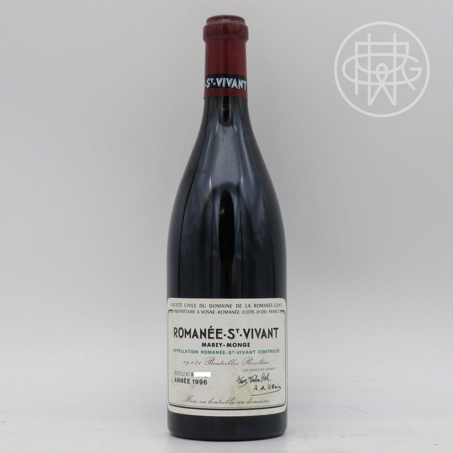 DRC St Vivant 1996 750mL (Soiled Label) - GRW Wine Collection