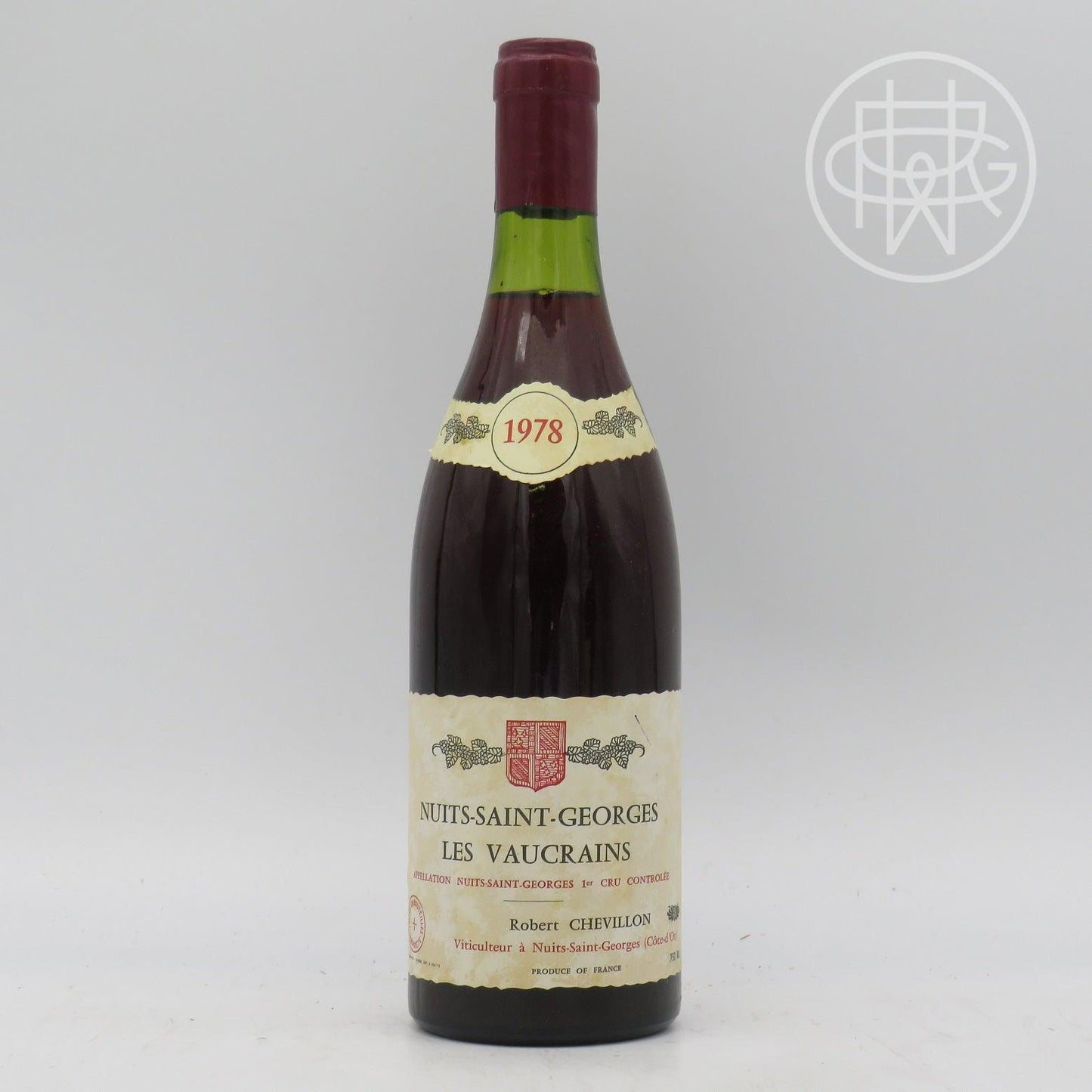 Robert Chevillion Les Vaucrains 1978 750mL - GRW Wine Collection